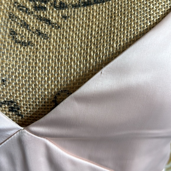 NWT Naked Wardrobe Satin Dreams Side Slit Slip Maxi Dress Blush Pink size M - Picture 2 of 11